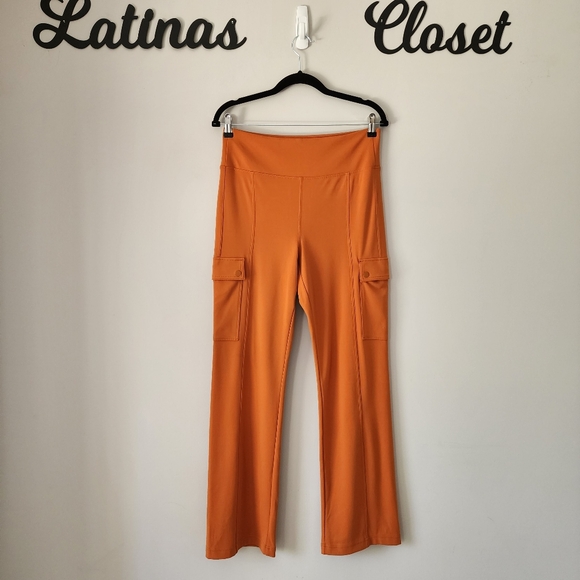 Athleta Delancey Straight Cargo Pant Foliage Orange Size Medium - Picture 4 of 13